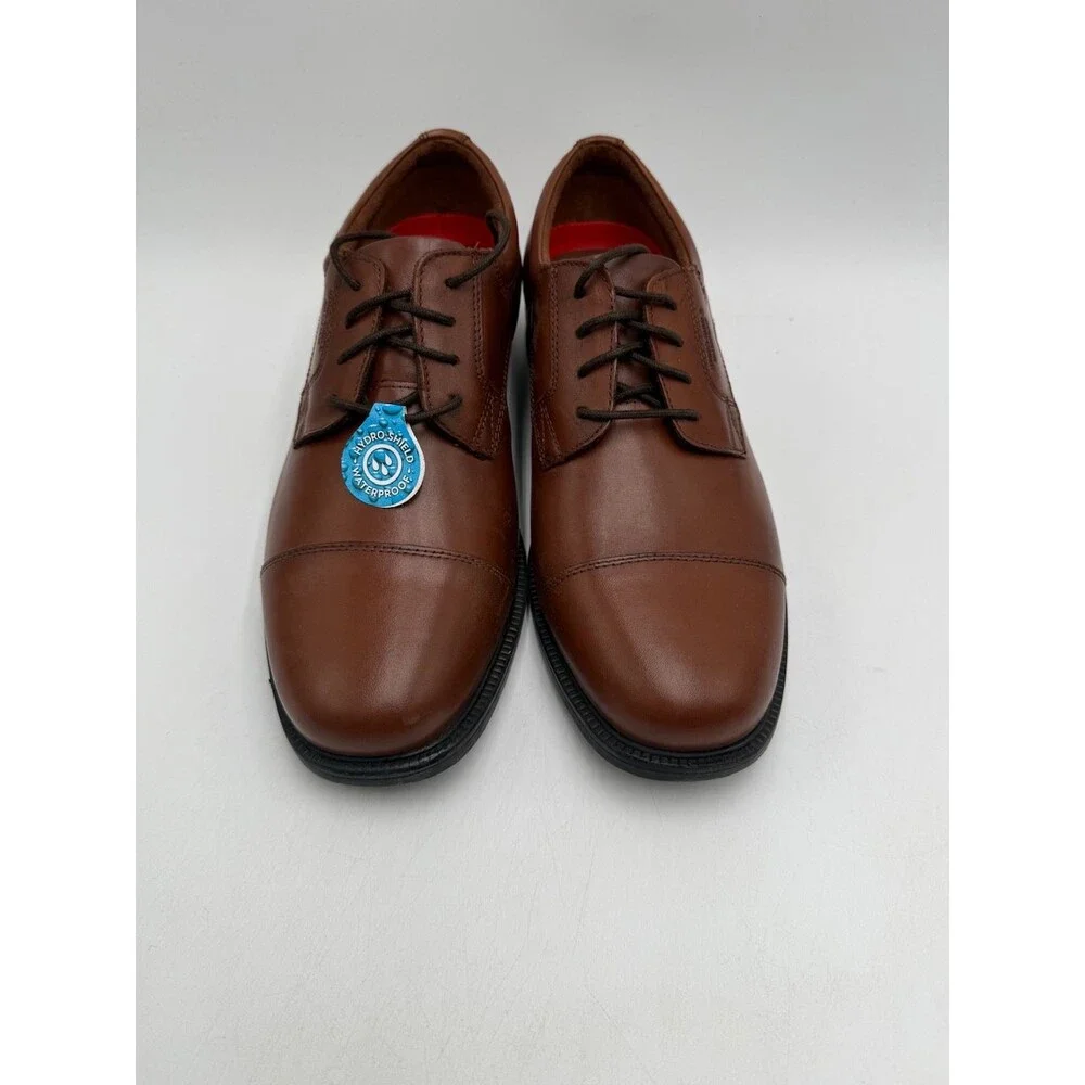 Rockport ESNTIAL DTL WP APRN Men's NEW Oxford Dress Shoe Brown US Size 8 M
